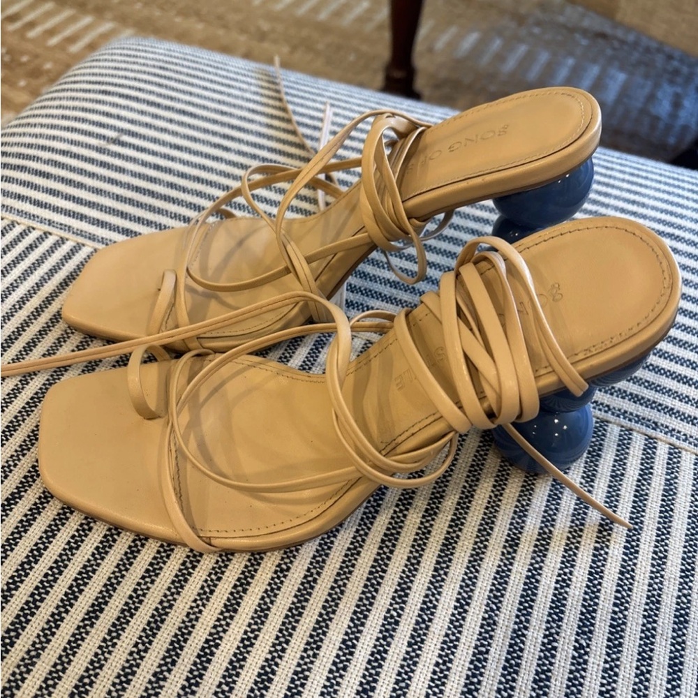 Song of Style lace up Heels